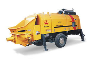 三一重工HBT40C 1008D混凝土拖泵与混凝土切割技术解析